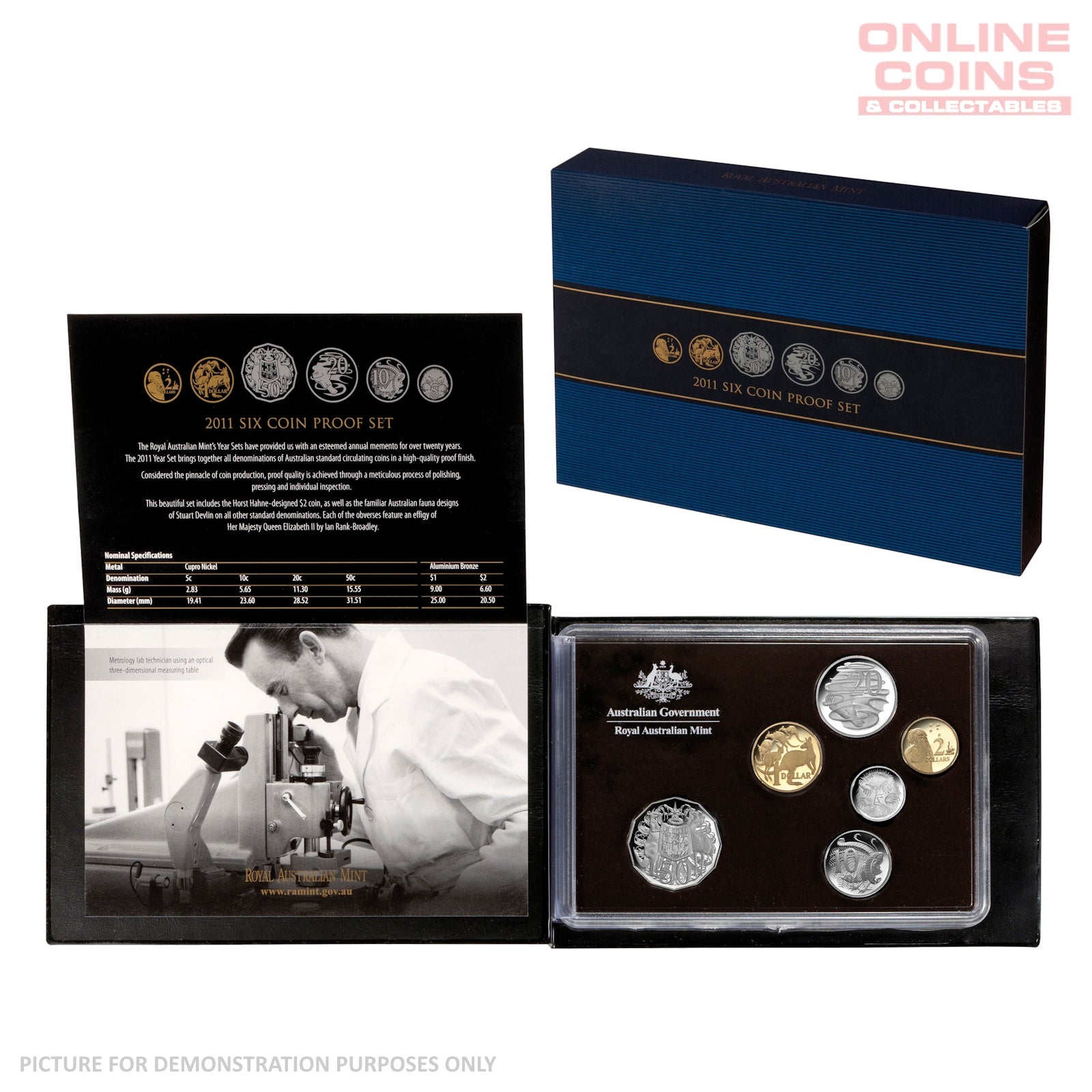 2011 Royal Australian Mint Six Coin PROOF Year Set